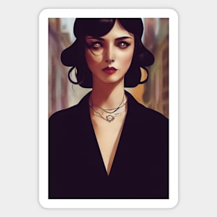 Retro Vintage Woman Magnet